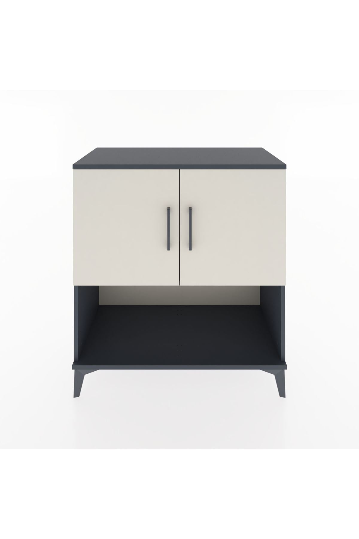 Hyperion Şifonyer Tek Raflı 2 Kapaklı 88x44x96 Antrasit-Aytaşı