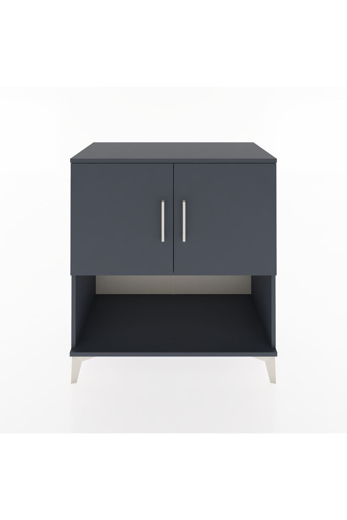 Hyperion Şifonyer Tek Raflı 2 Kapaklı 88x44x96 Antrasit-Antrasit