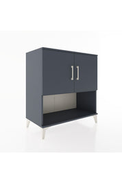 Hyperion Şifonyer Tek Raflı 2 Kapaklı 88x44x96 Antrasit-Antrasit