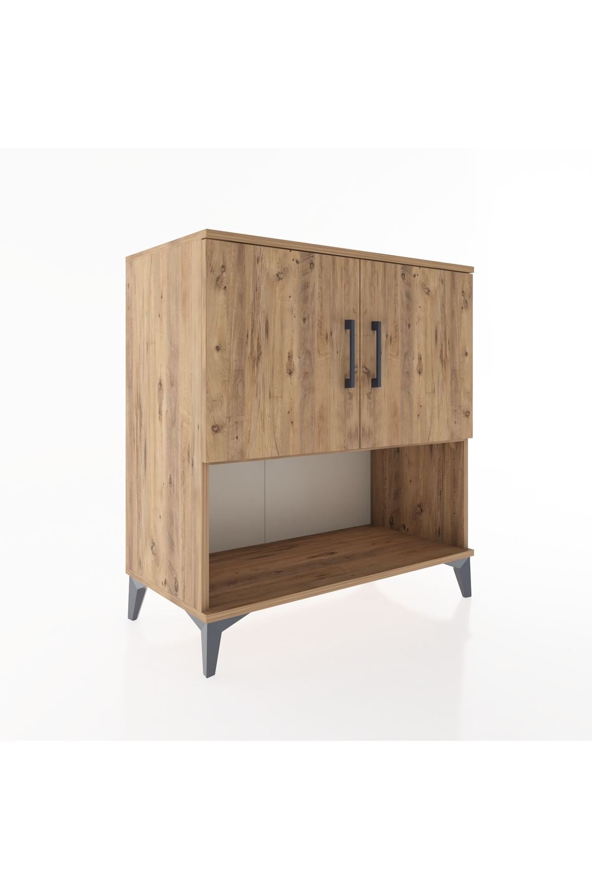 Hyperion Şifonyer Tek Raflı 2 Kapaklı 88x44x96 Çam-Çam