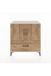 Hyperion Şifonyer 3 Raflı Tek Çekmeceli 2 Kapaklı 88x44x96 Aytaşı-Çam