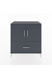 Hyperion Şifonyer 3 Raflı Tek Çekmeceli 2 Kapaklı 88x44x96 Antrasit-Antrasit