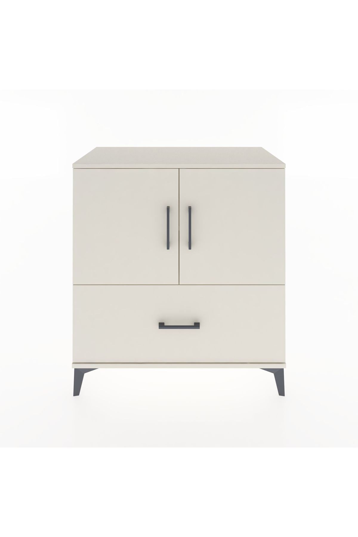 Hyperion Şifonyer 2 Raflı Tek Çekmeceli 2 Kapaklı 88x44x96 Aytaşı-Aytaşı