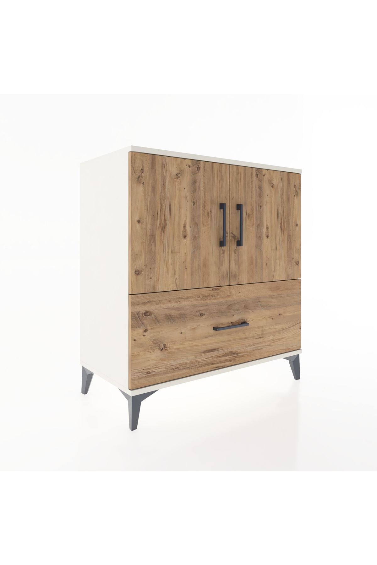 Hyperion Şifonyer 2 Raflı Tek Çekmeceli 2 Kapaklı 88x44x96 Aytaşı-Çam