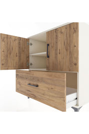 Hyperion Şifonyer 2 Raflı Tek Çekmeceli 2 Kapaklı 88x44x96 Aytaşı-Çam