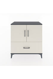 Hyperion Şifonyer 2 Raflı Tek Çekmeceli 2 Kapaklı 88x44x96 Antrasit-Aytaşı