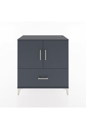 Hyperion Şifonyer 2 Raflı Tek Çekmeceli 2 Kapaklı 88x44x96 Antrasit-Antrasit