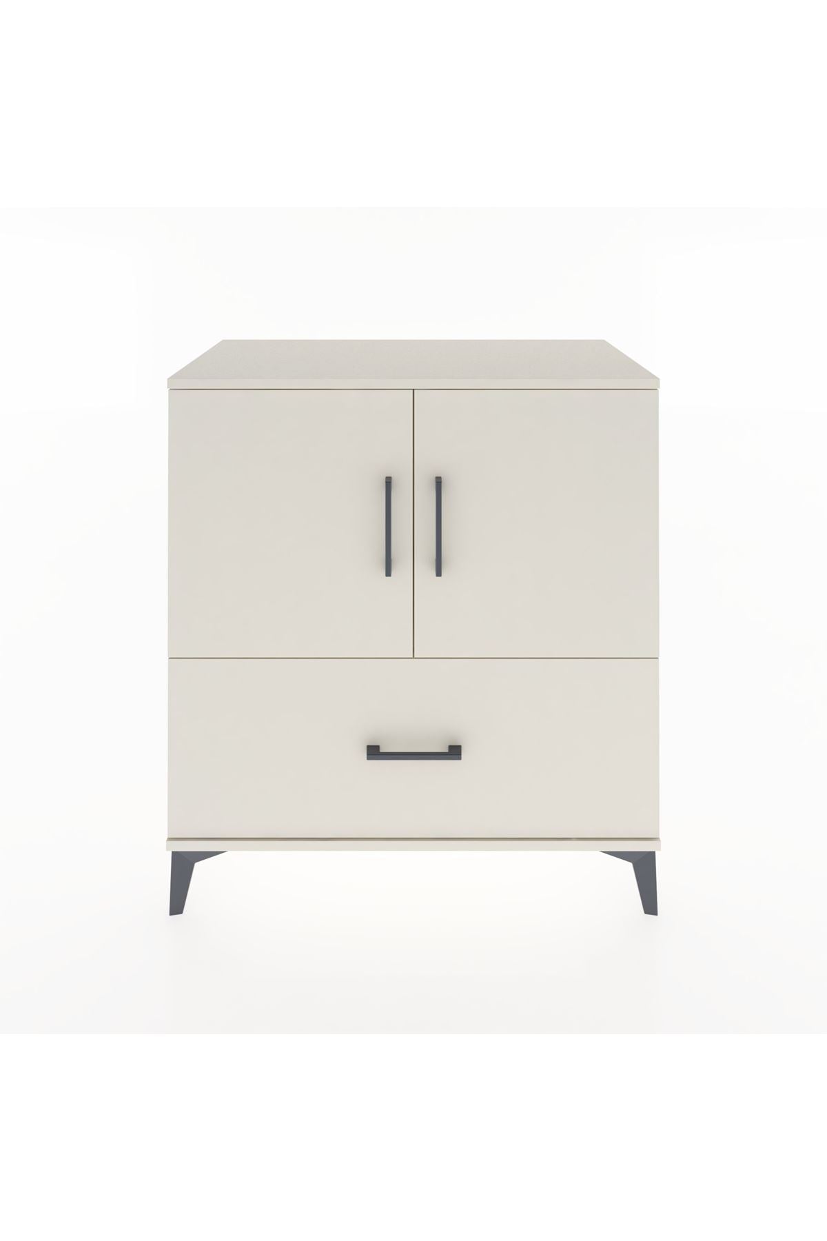 Hyperion Şifonyer Tek Raflı Tek Çekmeceli 2 Kapaklı 88x44x96 Aytaşı-Aytaşı