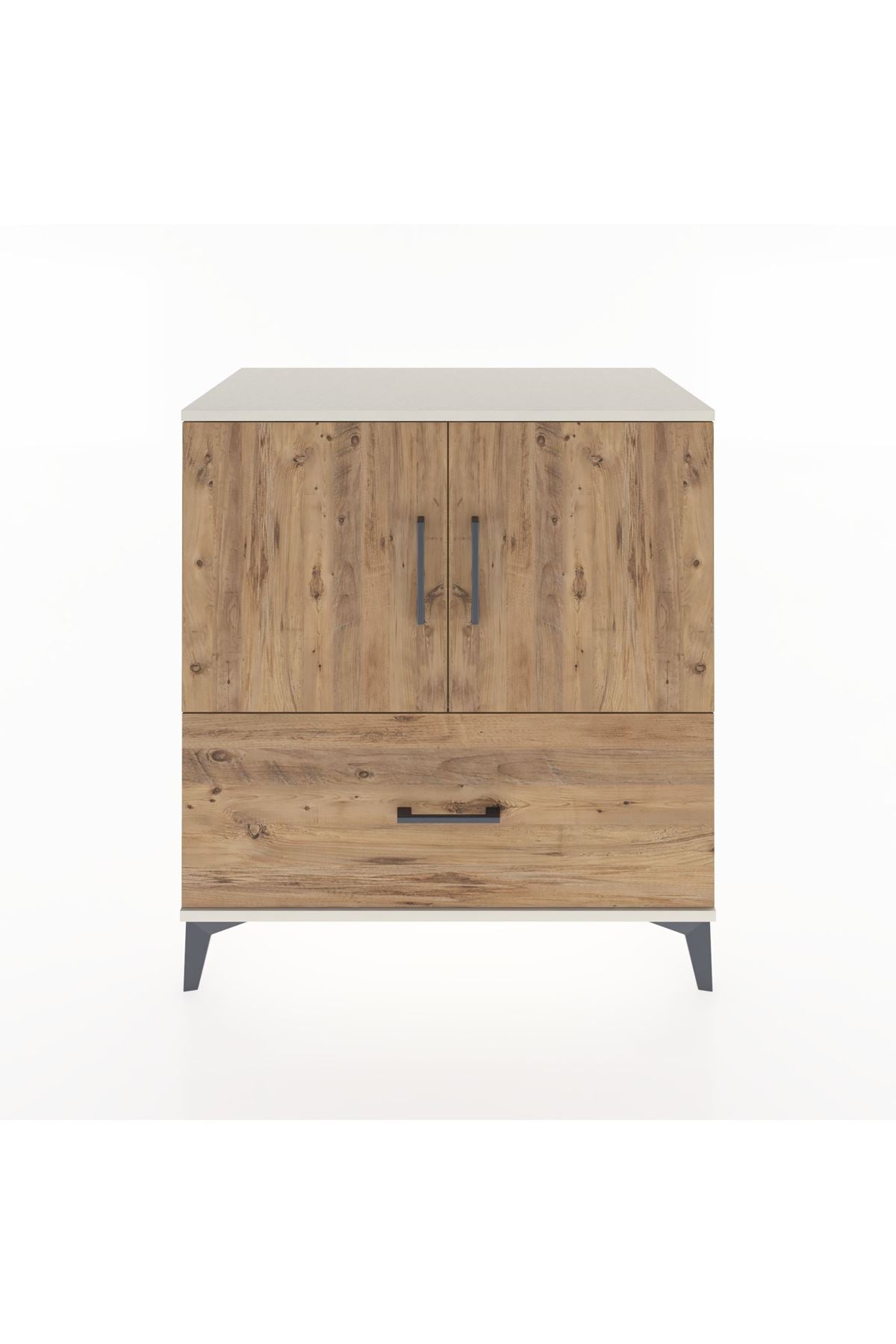 Hyperion Şifonyer Tek Raflı Tek Çekmeceli 2 Kapaklı 88x44x96 Aytaşı-Çam