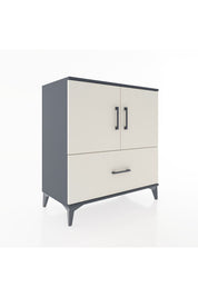 Hyperion Şifonyer Tek Raflı Tek Çekmeceli 2 Kapaklı 88x44x96 Antrasit-Aytaşı