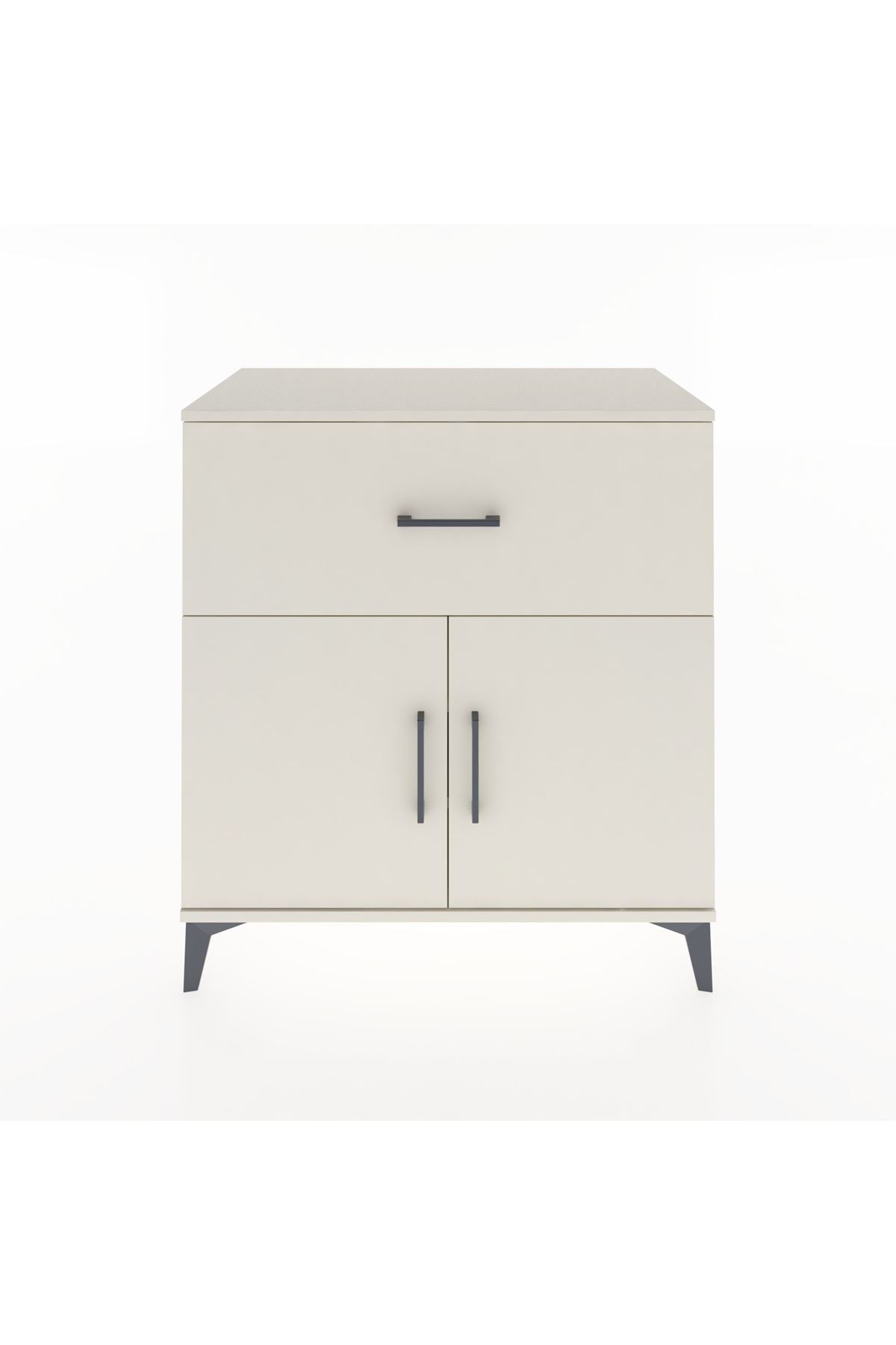 Hyperion Şifonyer 2 Raflı Tek Çekmeceli 2 Kapaklı 88x44x96 Aytaşı-Aytaşı