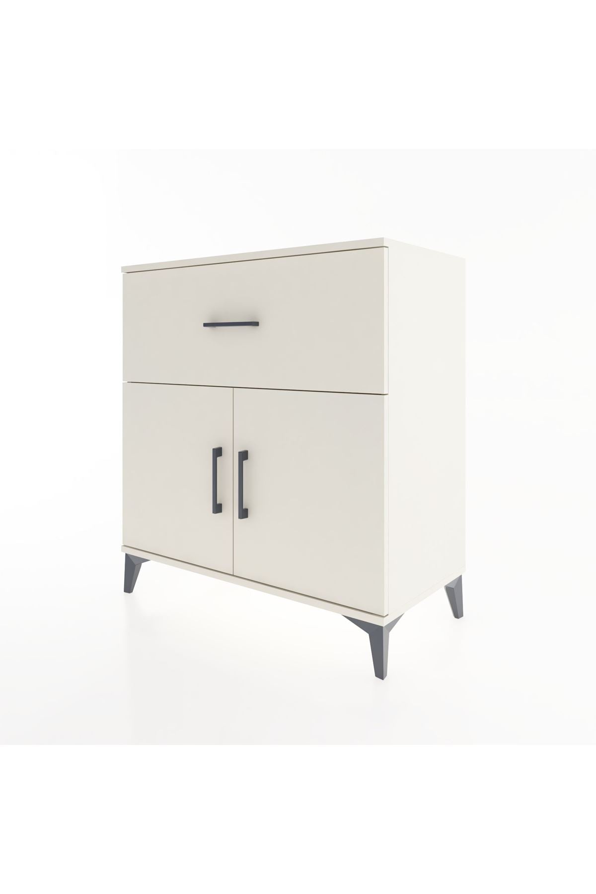 Hyperion Şifonyer 2 Raflı Tek Çekmeceli 2 Kapaklı 88x44x96 Aytaşı-Aytaşı