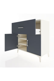 Hyperion Şifonyer 2 Raflı Tek Çekmeceli 2 Kapaklı 88x44x96 Aytaşı-Antrasit