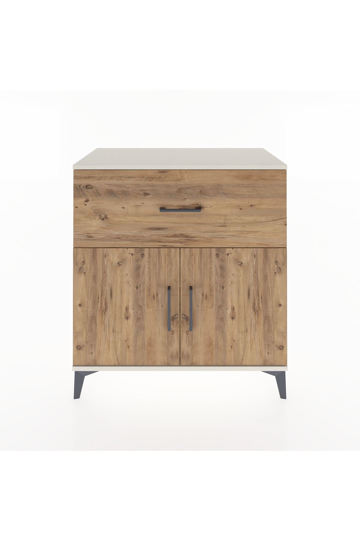 Hyperion Şifonyer 2 Raflı Tek Çekmeceli 2 Kapaklı 88x44x96 Aytaşı-Çam