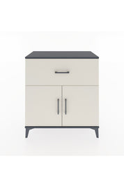 Hyperion Şifonyer 2 Raflı Tek Çekmeceli 2 Kapaklı 88x44x96 Antrasit-Aytaşı