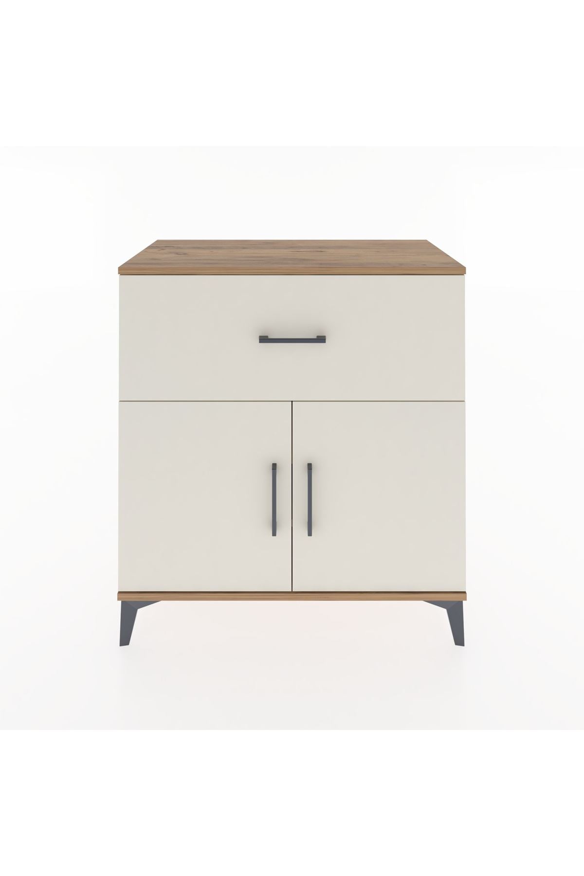 Hyperion Şifonyer 2 Raflı Tek Çekmeceli 2 Kapaklı 88x44x96 Çam-Aytaşı