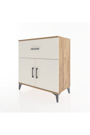 Hyperion Şifonyer 2 Raflı Tek Çekmeceli 2 Kapaklı 88x44x96 Çam-Aytaşı