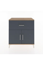 Hyperion Şifonyer 2 Raflı Tek Çekmeceli 2 Kapaklı 88x44x96 Çam-Antrasit