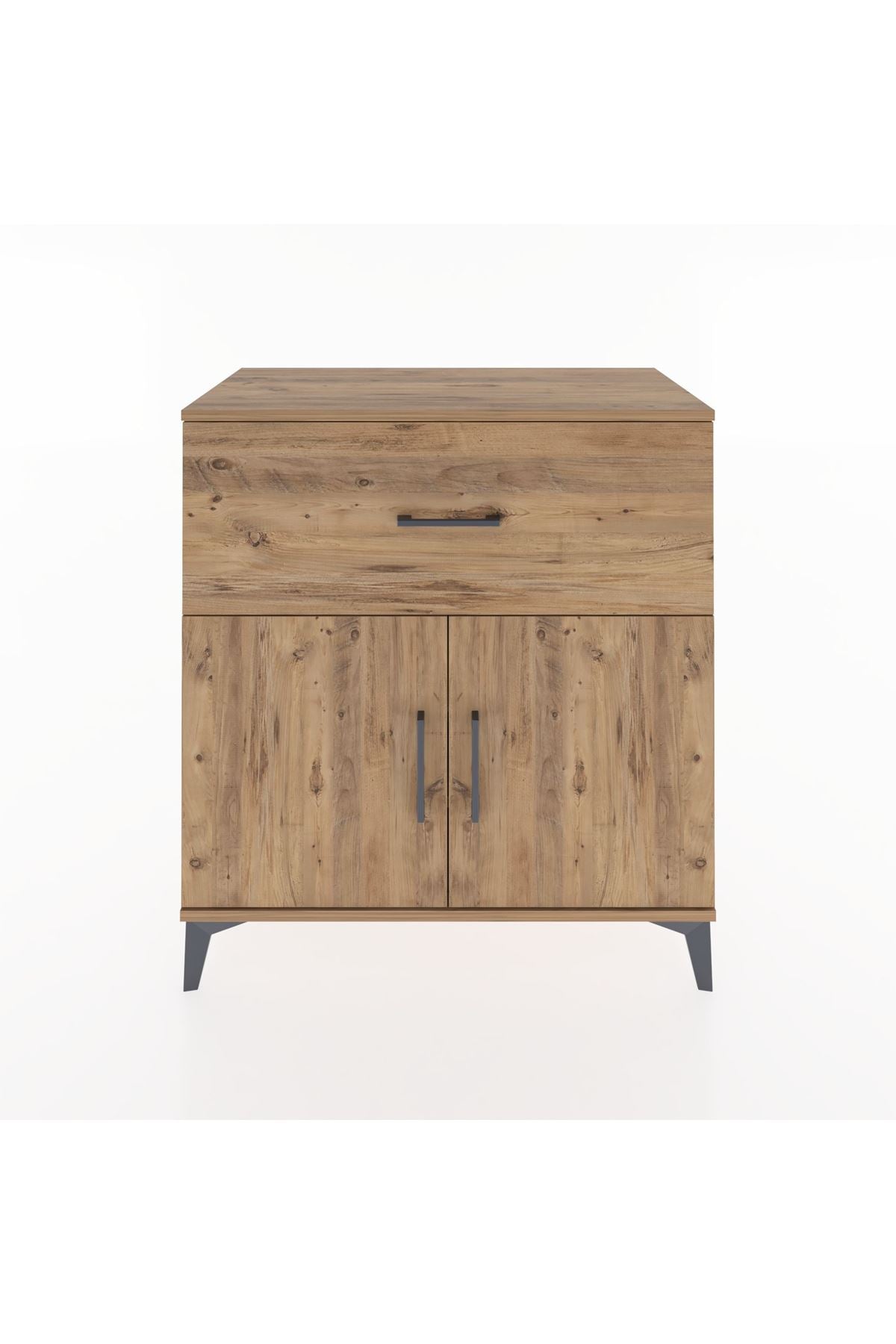 Hyperion Şifonyer 2 Raflı Tek Çekmeceli 2 Kapaklı 88x44x96 Çam-Çam