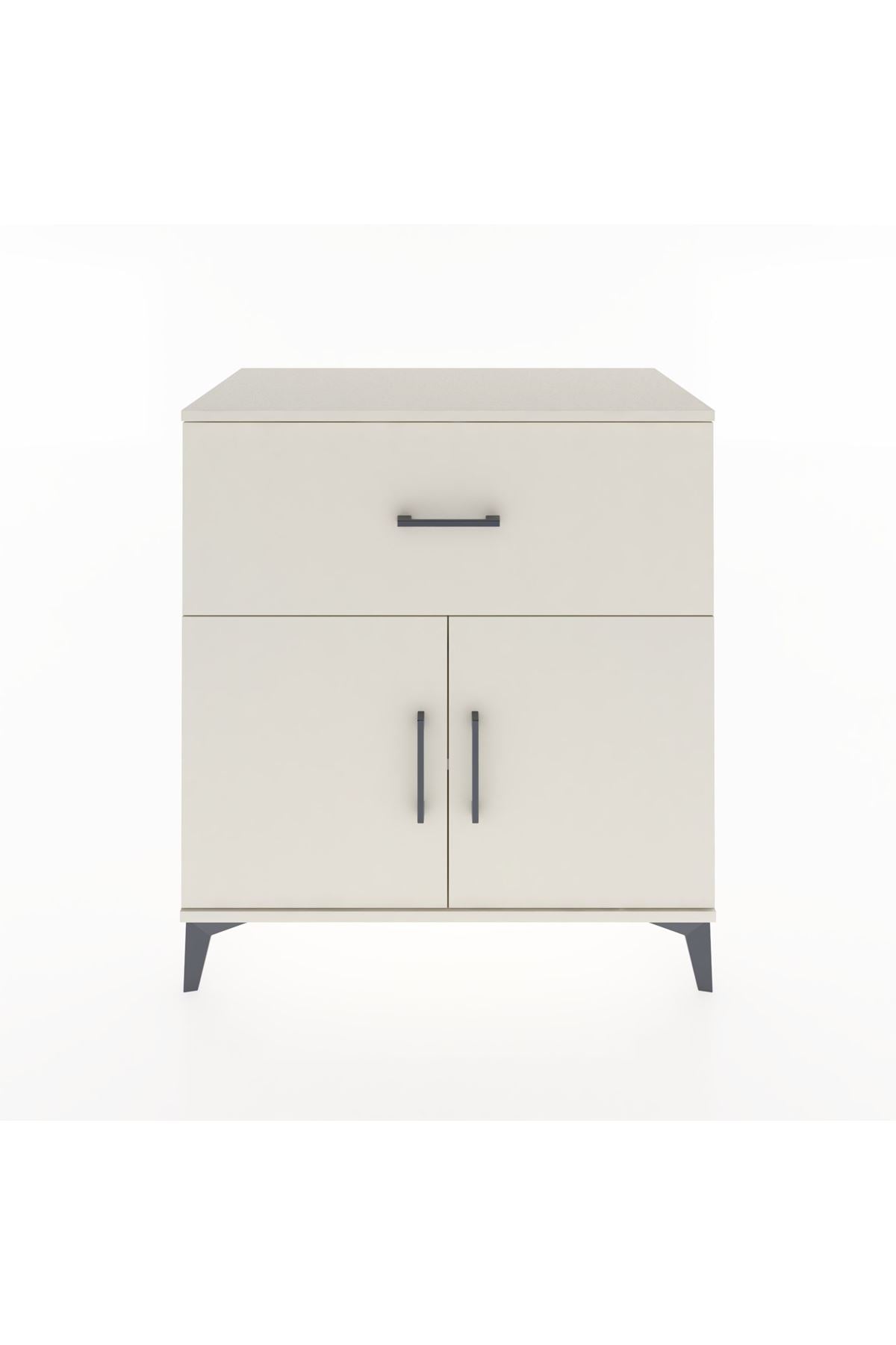 Hyperion Şifonyer Tek Raflı Tek Çekmeceli 2 Kapaklı 88x44x96 Aytaşı-Aytaşı