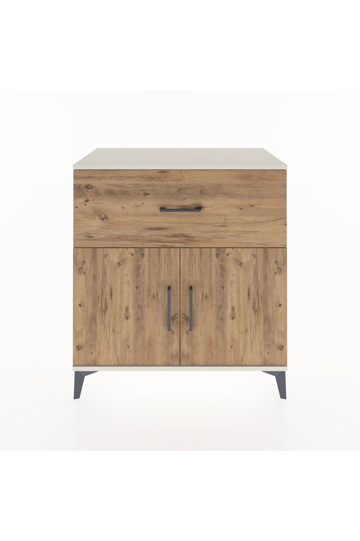 Hyperion Şifonyer Tek Raflı Tek Çekmeceli 2 Kapaklı 88x44x96 Aytaşı-Çam