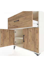 Hyperion Şifonyer Tek Raflı Tek Çekmeceli 2 Kapaklı 88x44x96 Aytaşı-Çam