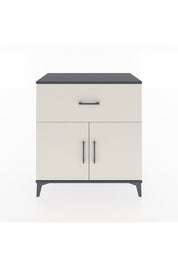 Hyperion Şifonyer Tek Raflı Tek Çekmeceli 2 Kapaklı 88x44x96 Antrasit-Aytaşı