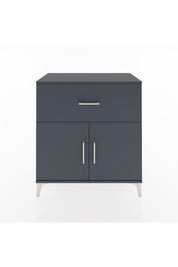 Hyperion Şifonyer Tek Raflı Tek Çekmeceli 2 Kapaklı 88x44x96 Antrasit-Antrasit