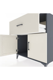 Hyperion Şifonyer Tek Çekmeceli 2 Kapaklı 88x44x96 Antrasit-Aytaşı