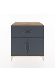 Hyperion Şifonyer Tek Çekmeceli 2 Kapaklı 88x44x96 Çam-Antrasit