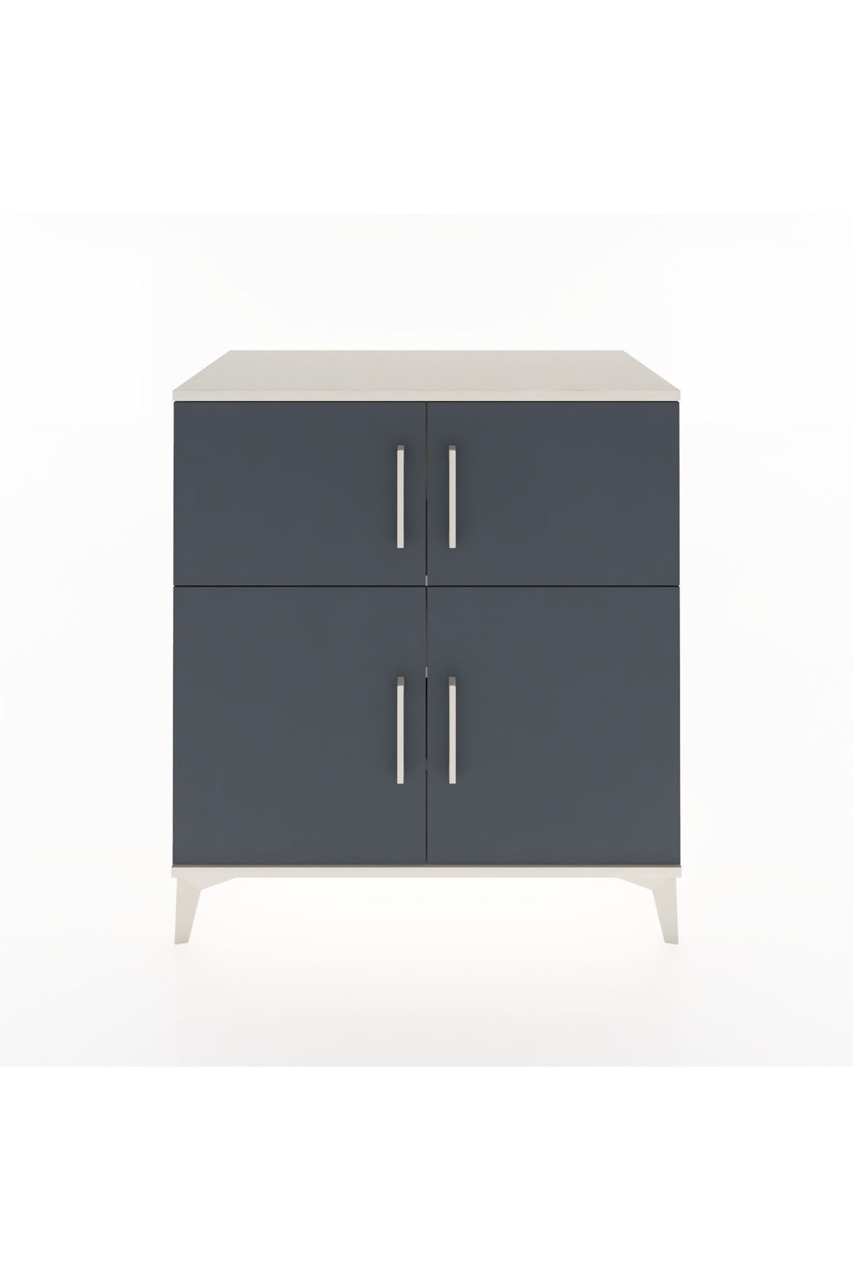 Hyperion Şifonyer 4 Raflı 4 Kapaklı 88x44x96 Aytaşı-Antrasit