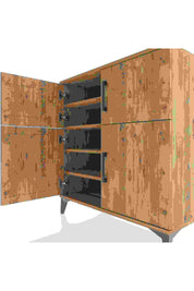Hyperion Şifonyer 4 Raflı 4 Kapaklı 88x44x96 Çam-Çam