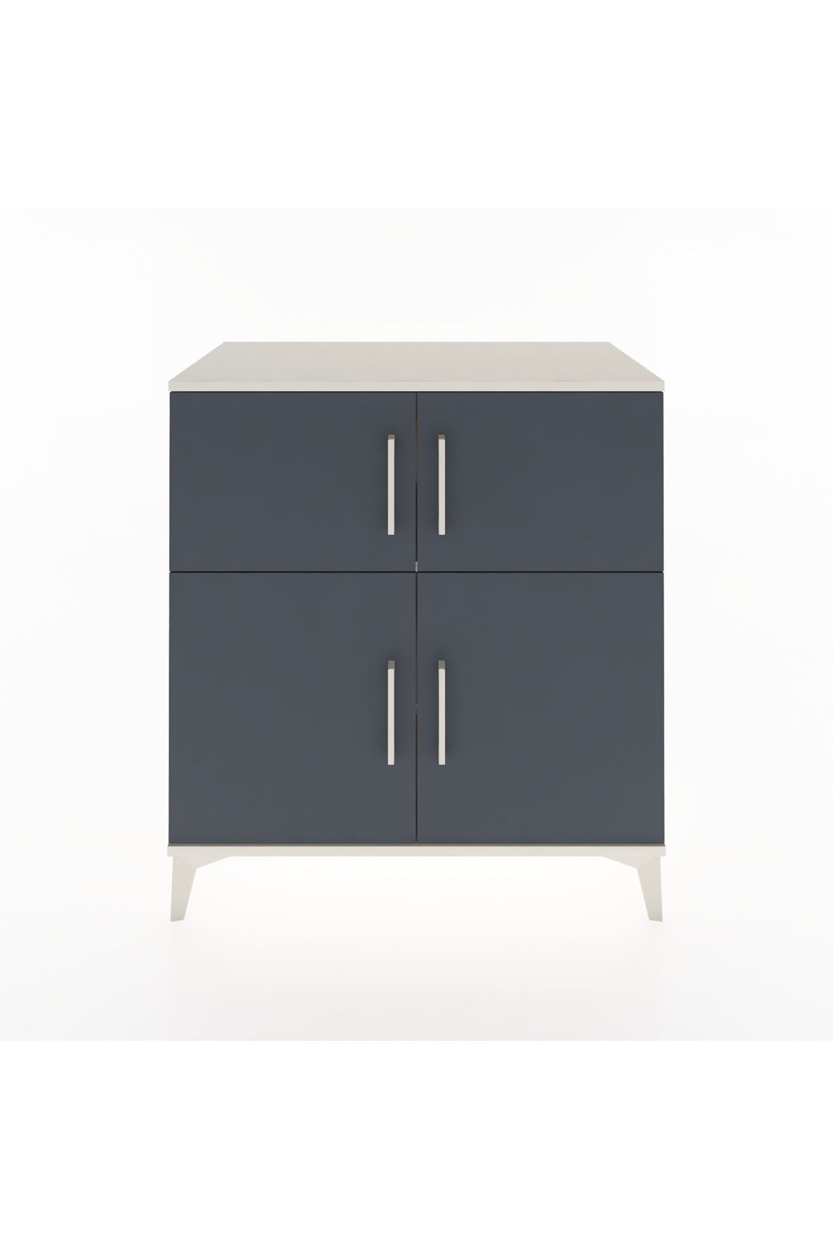 Hyperion Şifonyer 3 Raflı 4 Kapaklı 88x44x96 Aytaşı-Antrasit