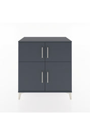 Hyperion Şifonyer 3 Raflı 4 Kapaklı 88x44x96 Antrasit-Antrasit