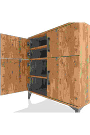 Hyperion Şifonyer 3 Raflı 4 Kapaklı 88x44x96 Çam-Çam