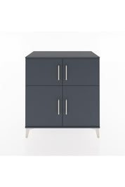 Hyperion Şifonyer 2 Raflı 4 Kapaklı 88x44x96 Antrasit-Antrasit