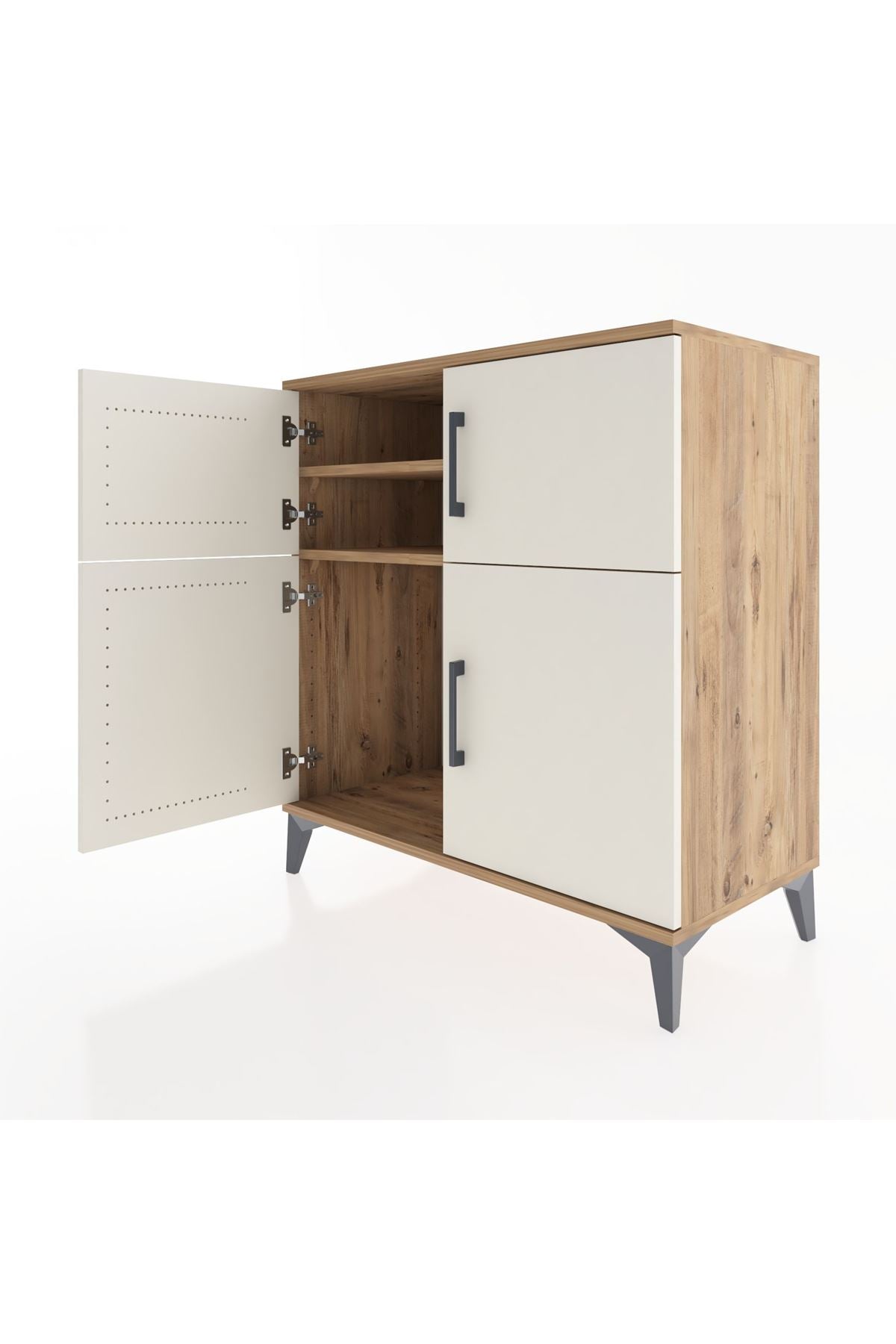 Hyperion Şifonyer 2 Raflı 4 Kapaklı 88x44x96 Çam-Aytaşı