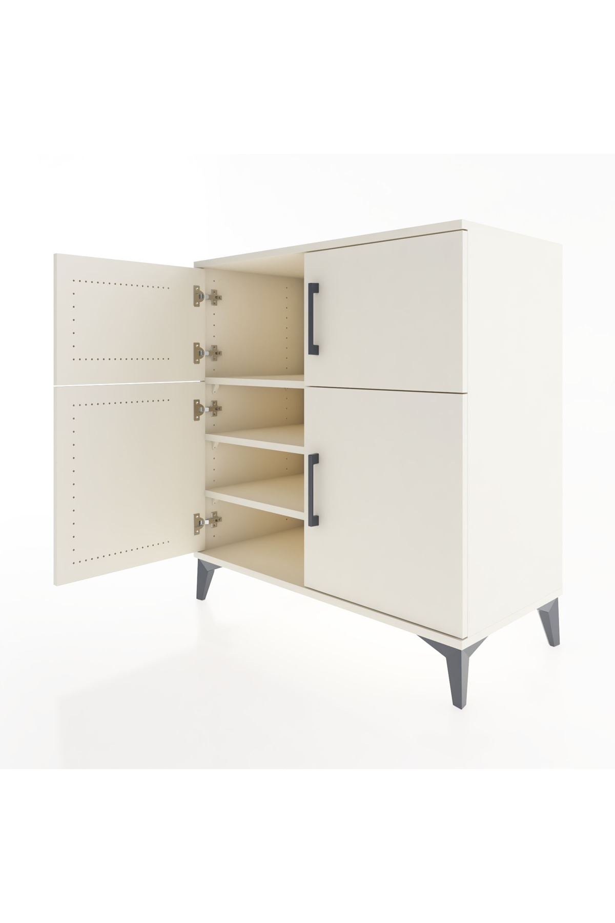 Hyperion Şifonyer 3 Raflı 4 Kapaklı 88x44x96 Aytaşı-Aytaşı