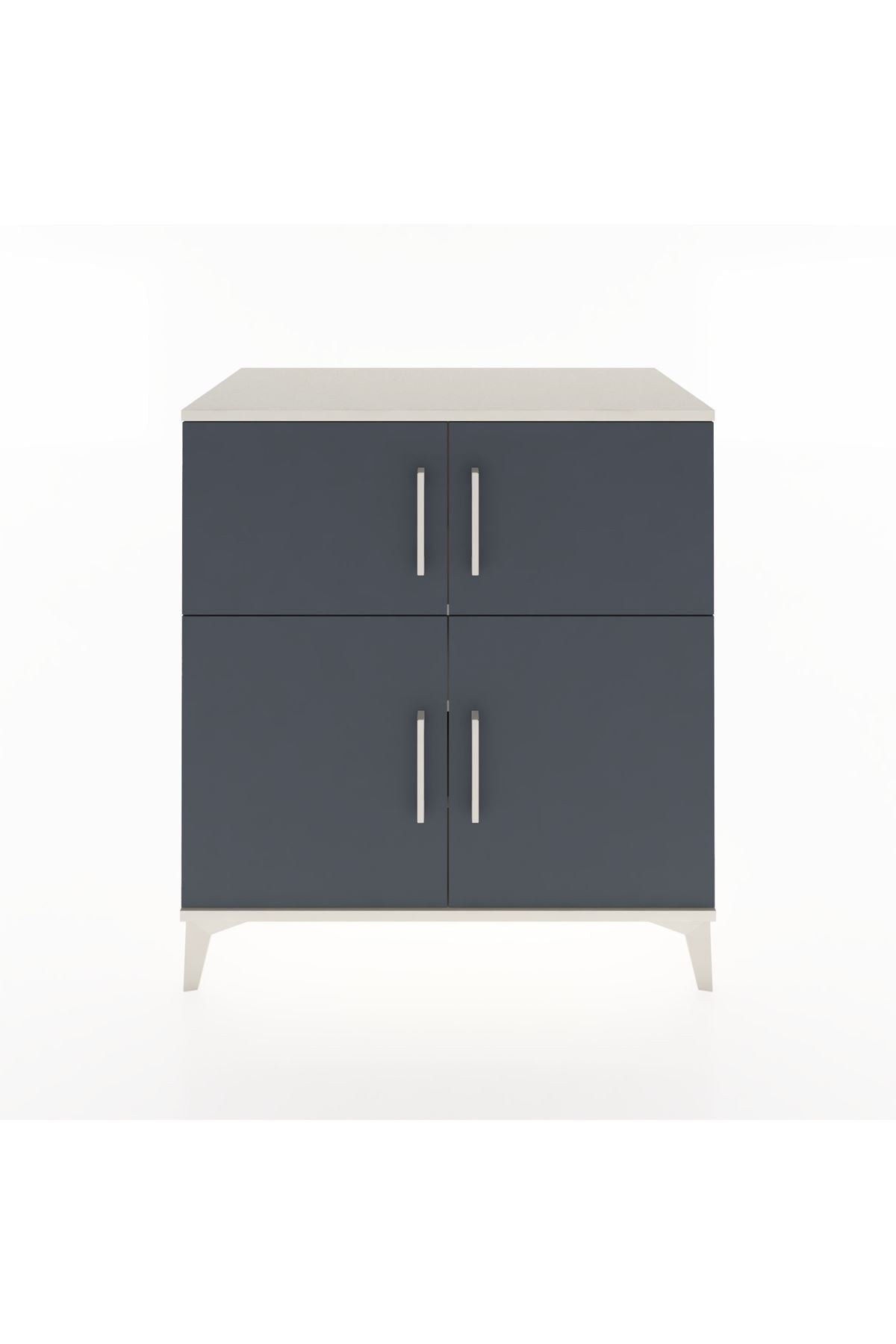 Hyperion Şifonyer 3 Raflı 4 Kapaklı 88x44x96 Aytaşı-Antrasit