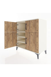 Hyperion Şifonyer 3 Raflı 4 Kapaklı 88x44x96 Aytaşı-Çam