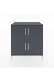 Hyperion Şifonyer 3 Raflı 4 Kapaklı 88x44x96 Antrasit-Antrasit