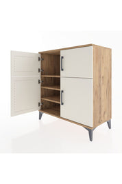 Hyperion Şifonyer 3 Raflı 4 Kapaklı 88x44x96 Çam-Aytaşı