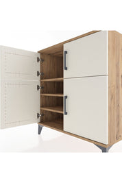 Hyperion Şifonyer 3 Raflı 4 Kapaklı 88x44x96 Çam-Aytaşı