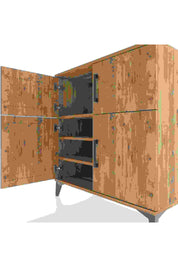 Hyperion Şifonyer 3 Raflı 4 Kapaklı 88x44x96 Çam-Çam