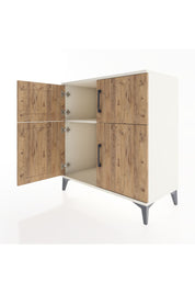 Hyperion Şifonyer Tek Raflı 4 Kapaklı 88x44x96 Aytaşı-Çam