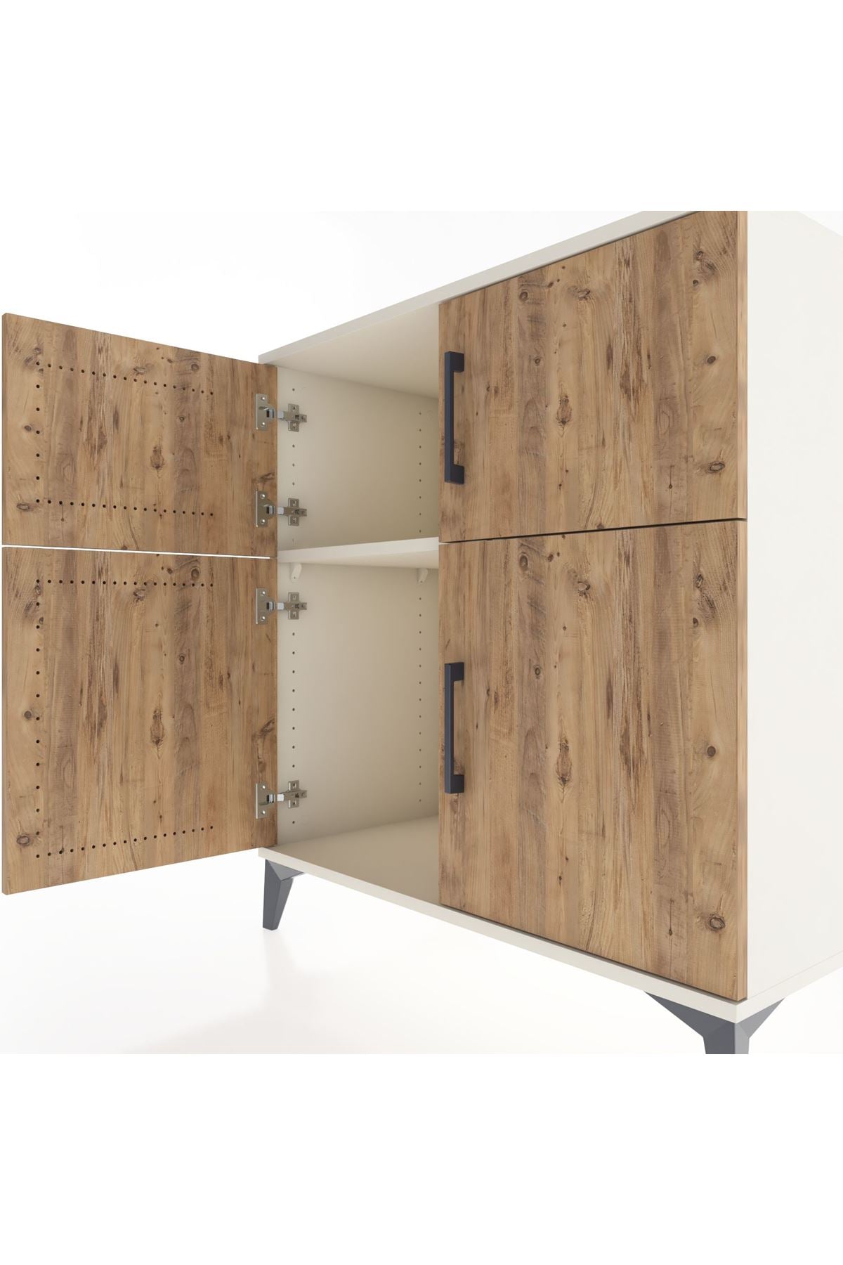 Hyperion Şifonyer Tek Raflı 4 Kapaklı 88x44x96 Aytaşı-Çam