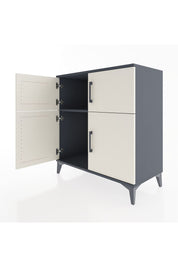 Hyperion Şifonyer Tek Raflı 4 Kapaklı 88x44x96 Antrasit-Aytaşı