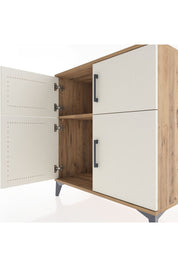 Hyperion Şifonyer Tek Raflı 4 Kapaklı 88x44x96 Çam-Aytaşı