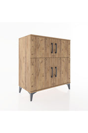 Hyperion Şifonyer Tek Raflı 4 Kapaklı 88x44x96 Çam-Çam