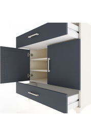 Hyperion Şifonyer 3 Raflı 2 Çekmeceli 2 Kapaklı 88x44x96 Aytaşı-Antrasit